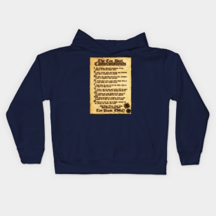 The 10 Duel Commandments Kids Hoodie